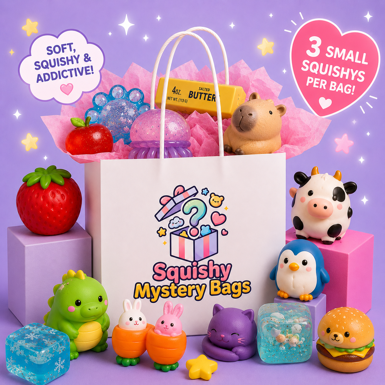 Squishy Mystery Bag - Small Sizes